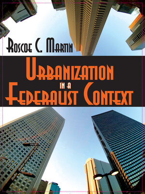 cover image of Urbanization in a Federalist Context